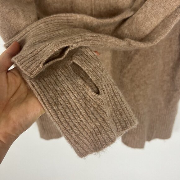 Charter Club Luxury Cashmere Turtleneck Sweater Long Sleeve Tan Women's M - Picture 4 of 7